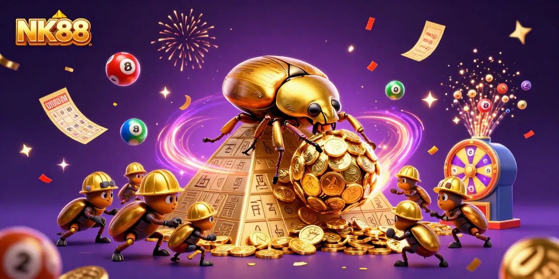 Experience thrilling lotteries and rewards at NK88 with dynamic casino elements and exciting characters.