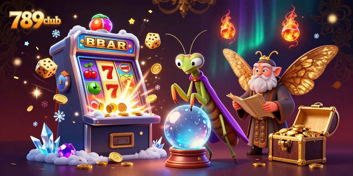 Experience the thrill of 789club with dynamic casino games and vibrant visuals in this colorful illustration.