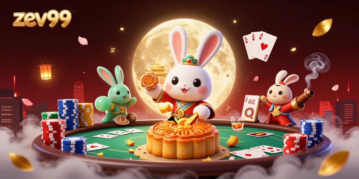 Engage with zev99's vibrant gaming world with a unique 3D casino illustration showcasing poker excitement.