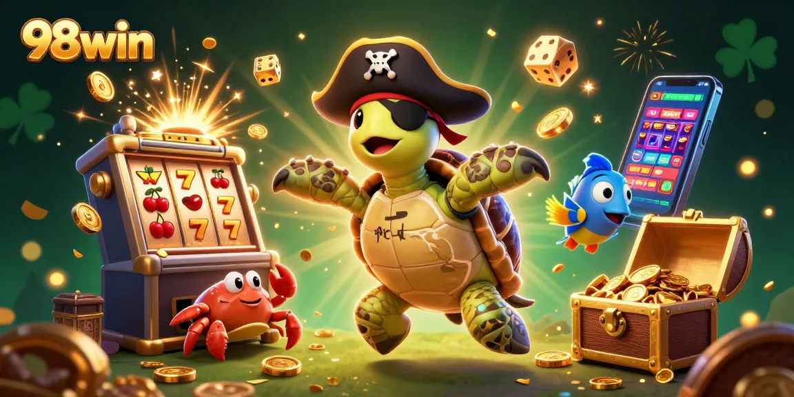 Experience the thrill of 98win with pirate adventure visuals and slot machines bursting with treasures.