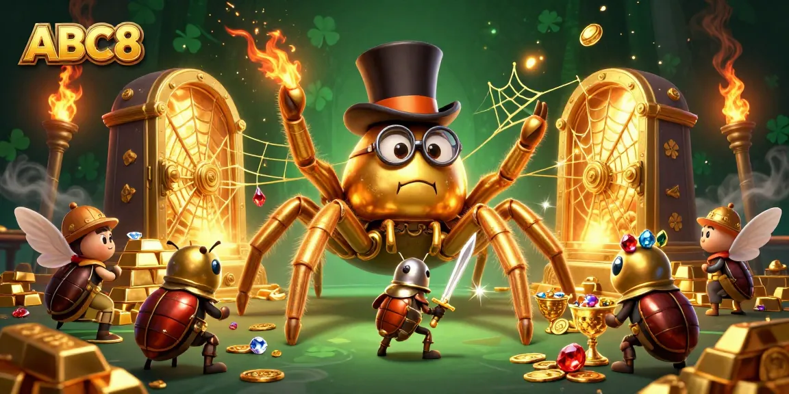 Engage in thrilling gameplay at ABC8's lively casino with vibrant elements and charming characters.