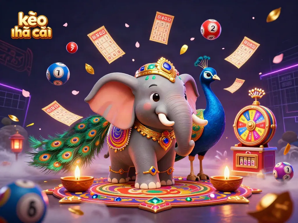 Experience thrilling kèo nhà cái moments with vibrant animated visuals and rich illustrations of a dynamic betting scene.