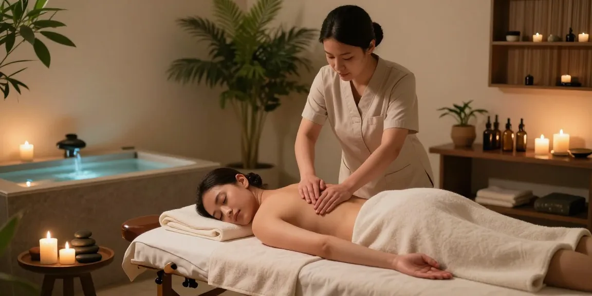 Relaxing 안산출장안마 experience in a tranquil spa featuring soothing massage for wellness.