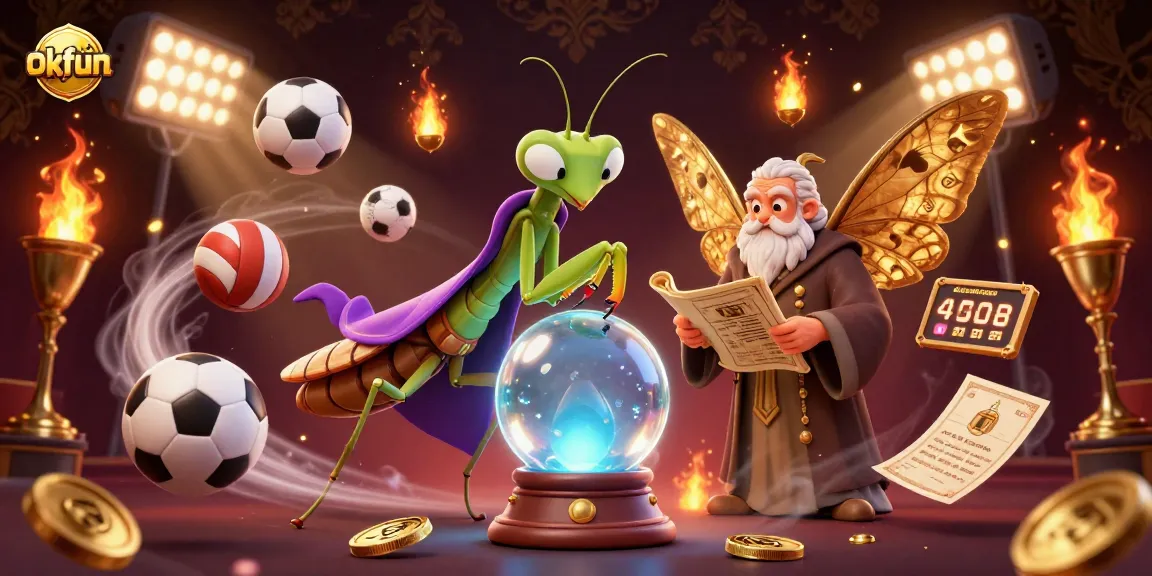 Engage with okfun and explore the mystical 3D casino world filled with fortune-telling, sports betting elements, and rich visuals.