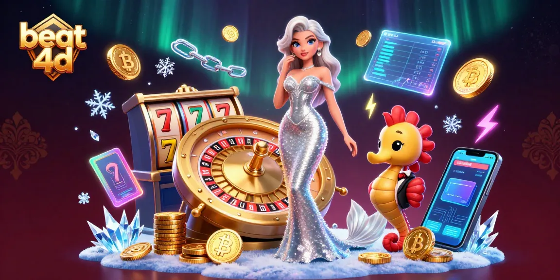 Experience beat 4d slots with visually stunning 3D illustration showcasing vibrant casino elements.