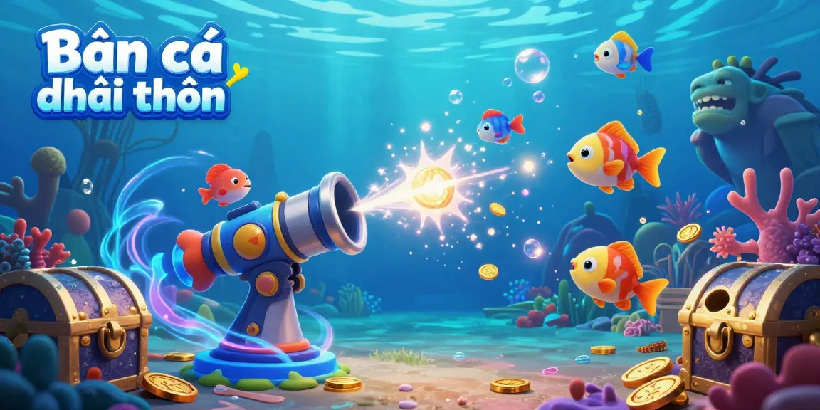 Engage in the exciting underwater action of Bắn cá đổi thưởng while shooting and winning with colorfully animated fish and treasure.