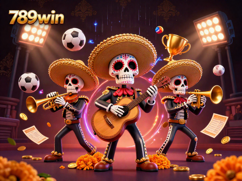 Enhance your gaming with 789win through a vibrant mariachi-themed casino scene.