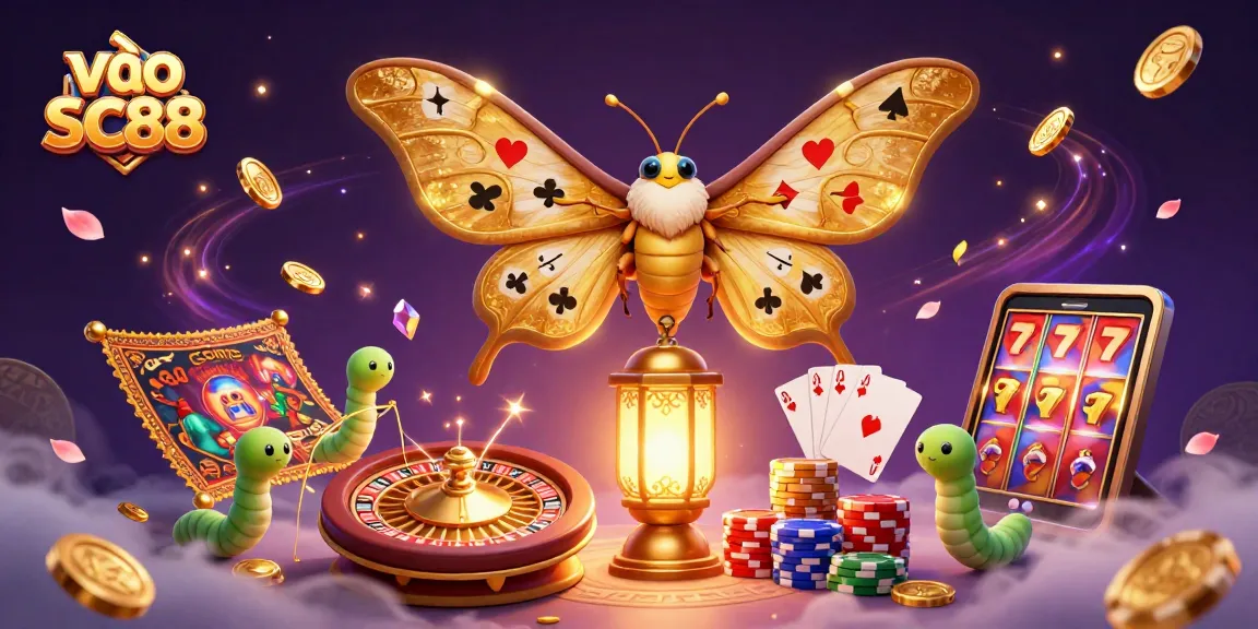 Engage with the excitement of vào SC88, featuring vibrant 3D characters, casino scenes, and dynamic gaming elements.