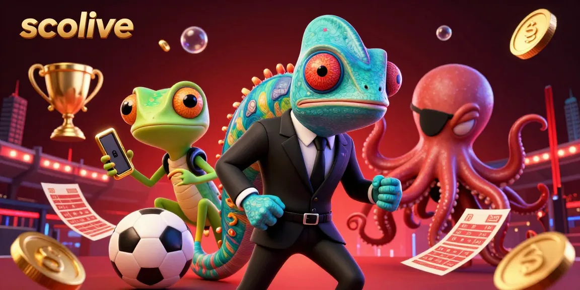 Socolive enhances soccer betting experiences with an exciting scene featuring dynamic characters and vibrant stadium elements.