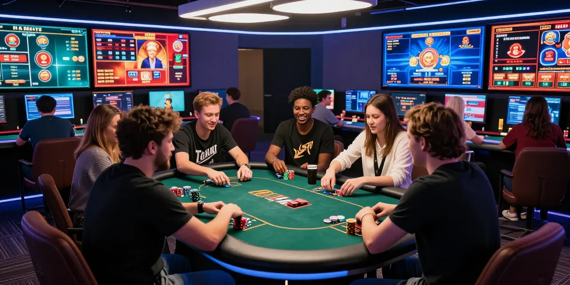 Players enjoying an exciting BL555 poker game in a lively online gaming environment.