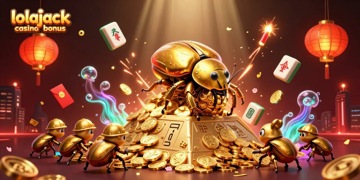 Experience thrilling gameplay and lucrative lolajack casino bonus with vibrant casino-themed illustration.