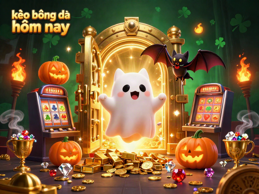 Engage with kèo bóng đá hôm nay through a vibrant 3D illustration showcasing a lively casino scene with playful characters.