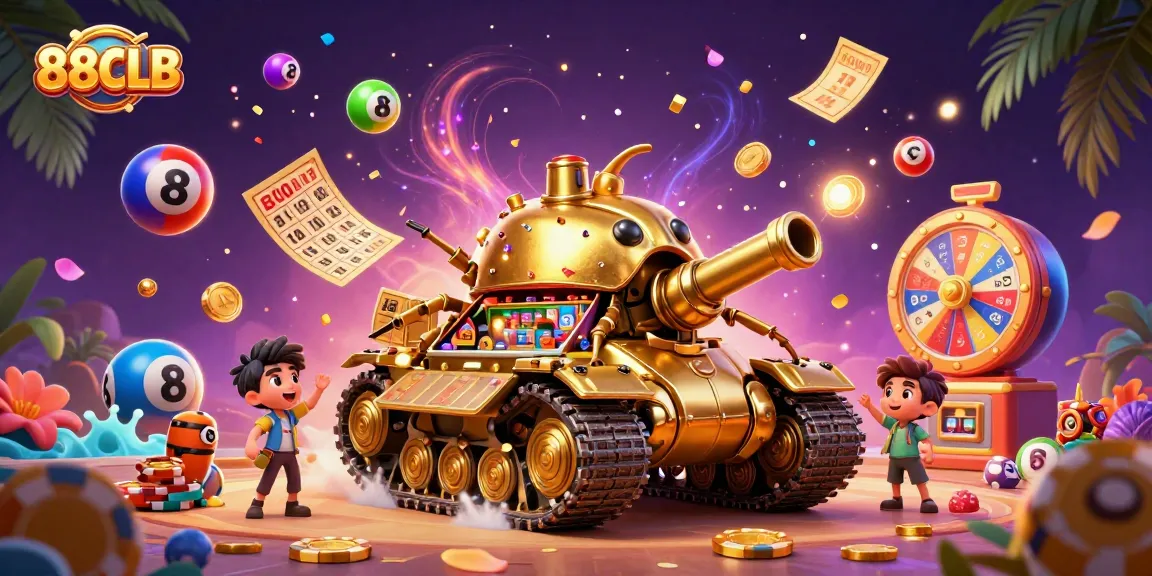 Experience the excitement of 88CLB with a vibrant casino tank scene filled with dynamic game elements.