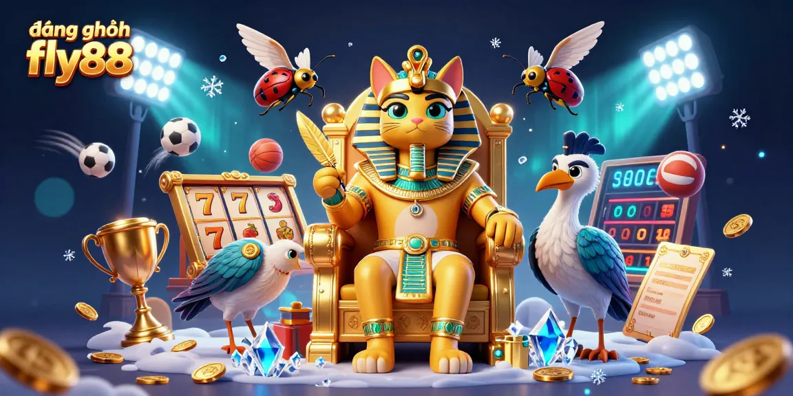 Experience the excitement of đăng nhập fly88 with this vibrant casino-themed illustration.