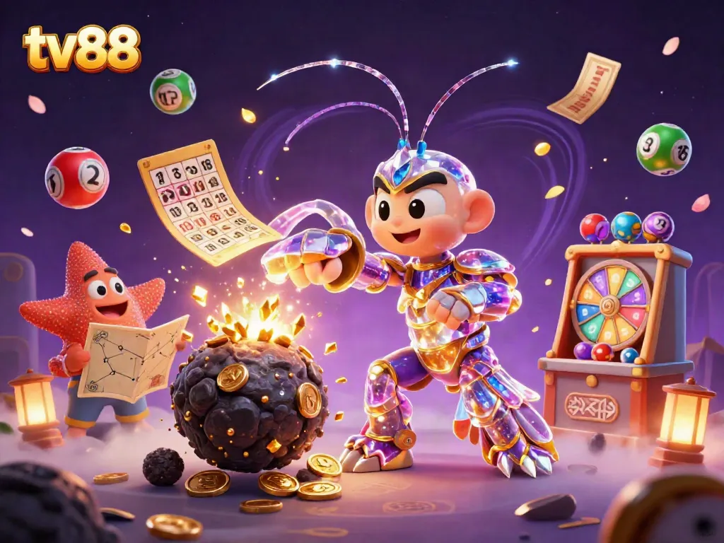 Experience the thrill of winning at TV88 with a vibrant online casino scene full of excitement and gold.