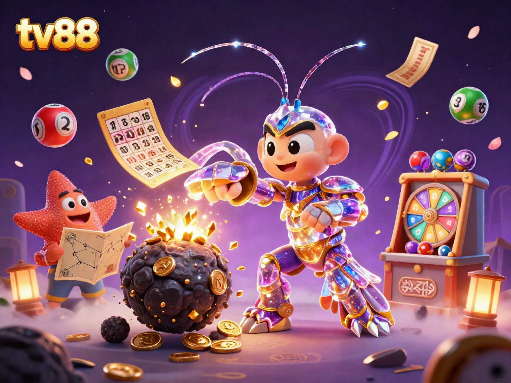 Experience the thrill of winning at TV88 with a vibrant online casino scene full of excitement and gold.