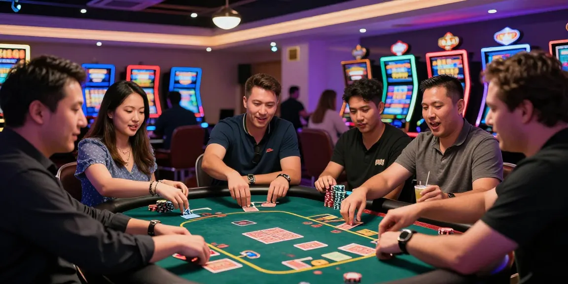 Players enjoying games at KO66 Casino with live dealer and vibrant atmosphere.