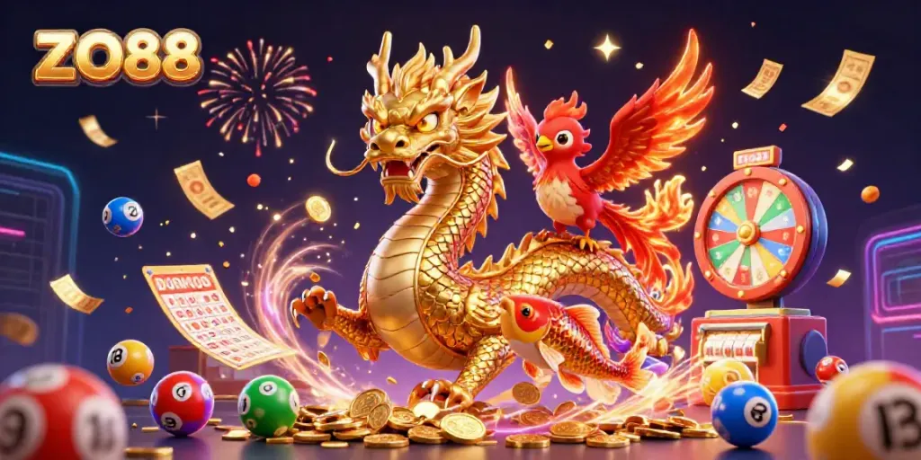 Engage with ZO88's vibrant online gaming universe featuring dynamic characters and exciting gaming elements.