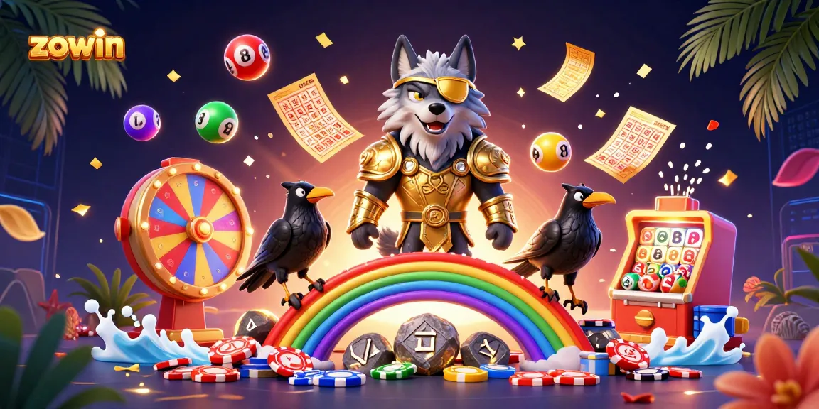 Experience thrilling gameplay at zowin with vibrant casino elements and mythical characters.