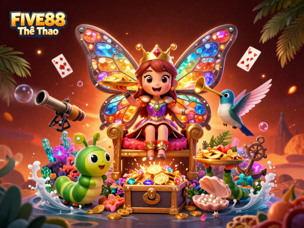 Experience the excitement of FIVE88 Thể Thao with colorful gems and dynamic casino action.