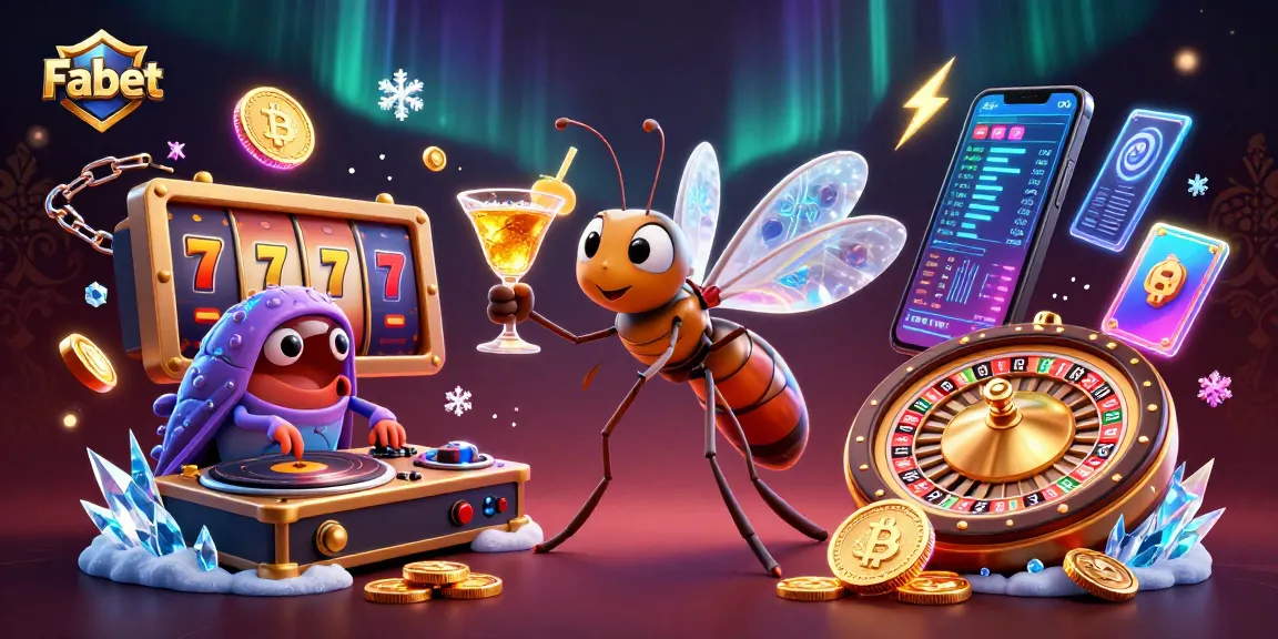 Spin and win at Fabet with colorful slots, cocktails and an engaging gameplay scene!