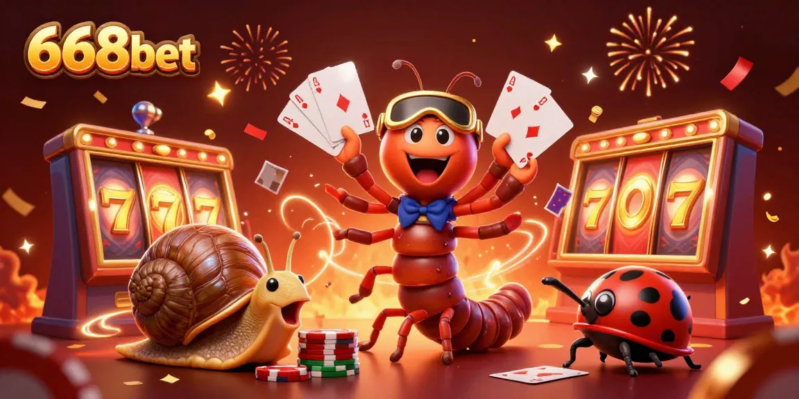 Spin and win on 668bet with an exciting 3D casino illustration featuring vibrant characters and gameplay elements.