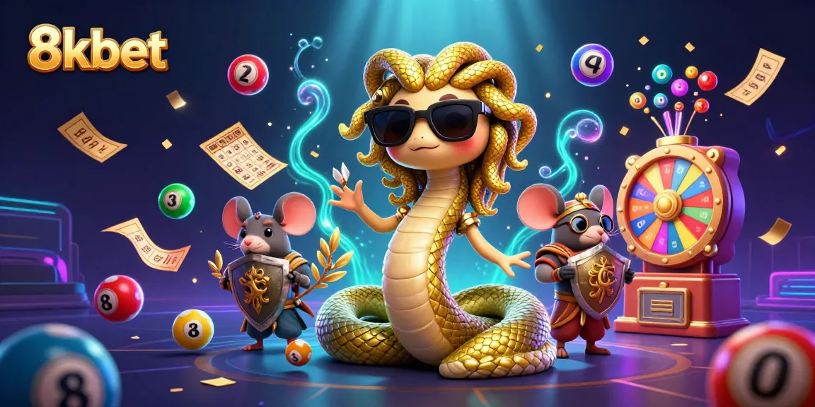 Play exciting games at 8kbet with colorful lottery balls, big wins, and vibrant casino elements!
