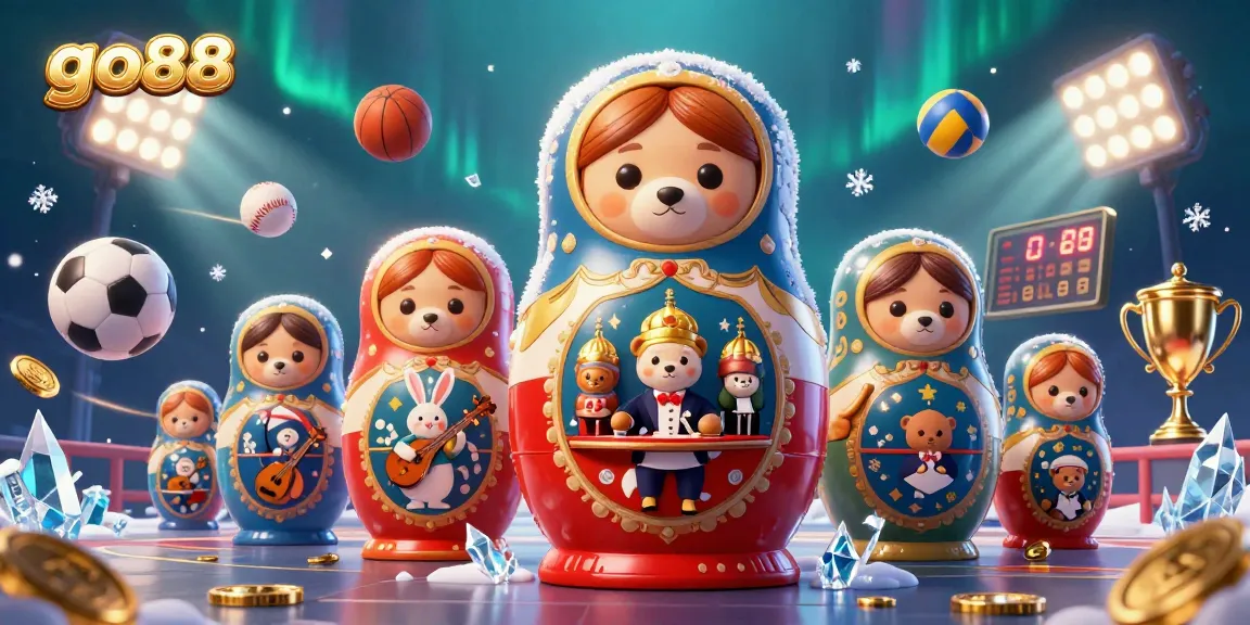 Experience the thrill of go88 with colorful casino characters and dynamic sports actions in a vibrant 3D scene.