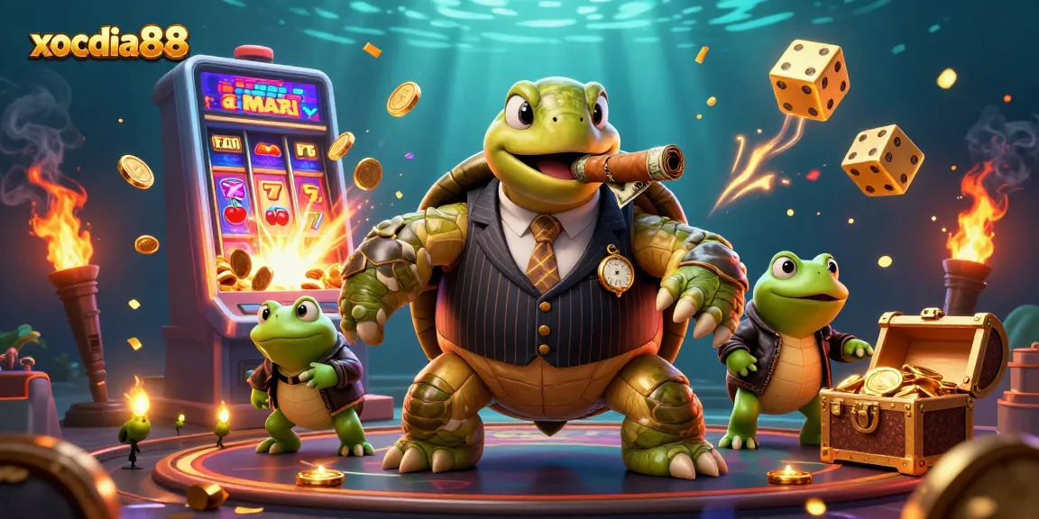 xocdia88 players enjoying dynamic gaming action in a vibrant casino scene with colorful slot elements.