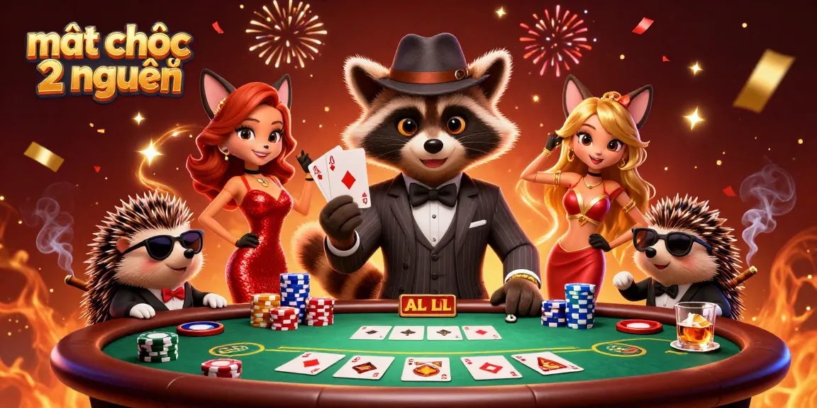 Engage in thrilling mạt chược 2 người action with dynamic characters in a vibrant casino setting.