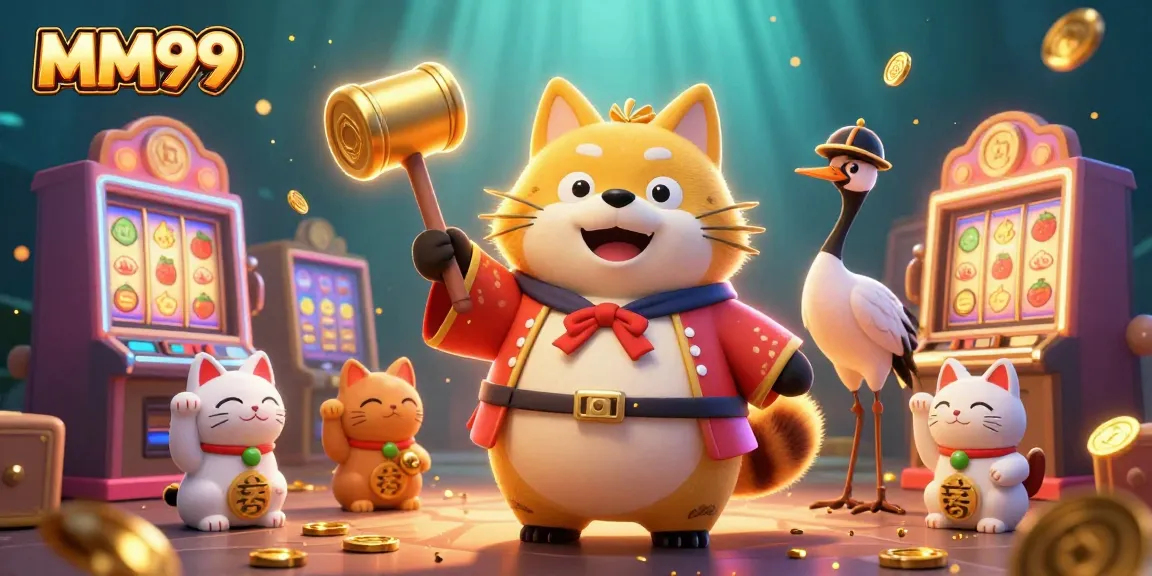 Experience big wins at MM99 with vibrant slot games featuring cheerful characters and sparkling jackpots.