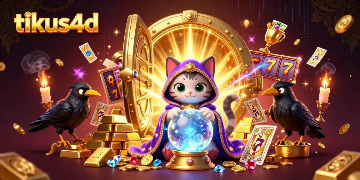 Tikus4d showcases an immersive casino illustration with dynamic characters and rich game elements.