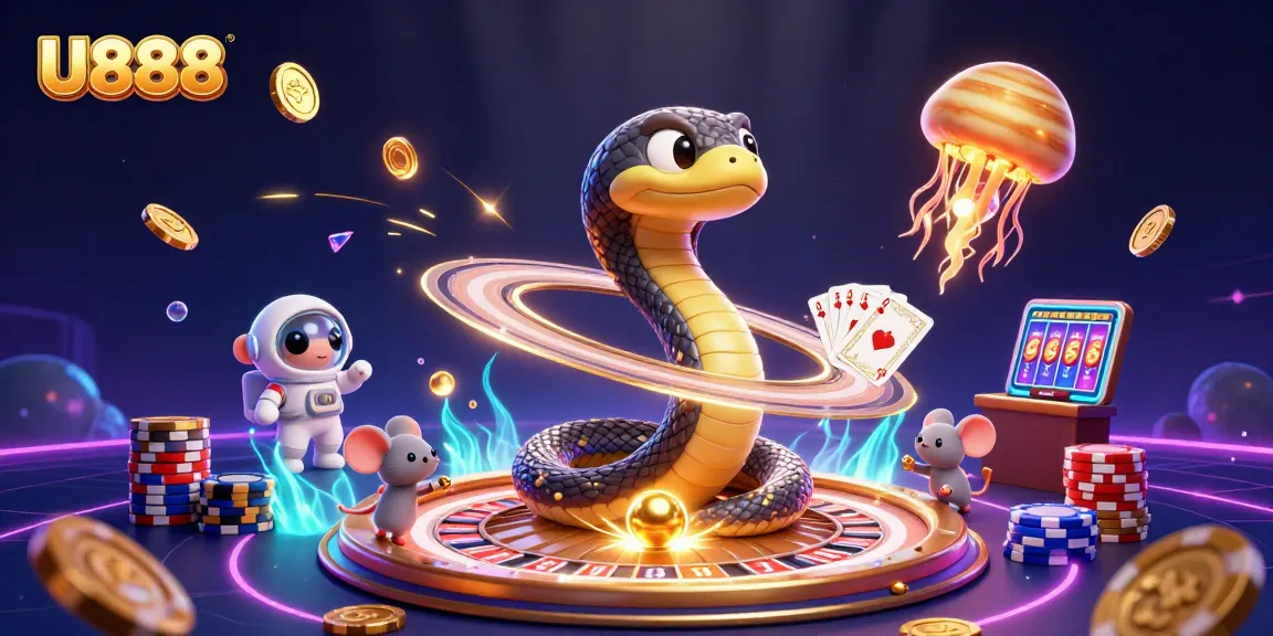 U888 offers thrilling bets in a cosmos of games with astronaut mice and a jellyfish dealer.