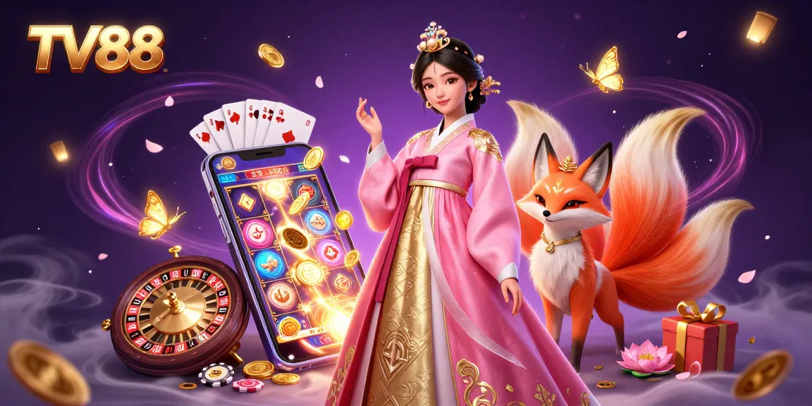Play exciting slots at TV88 while surrounded by fantasy elements and rich visuals.