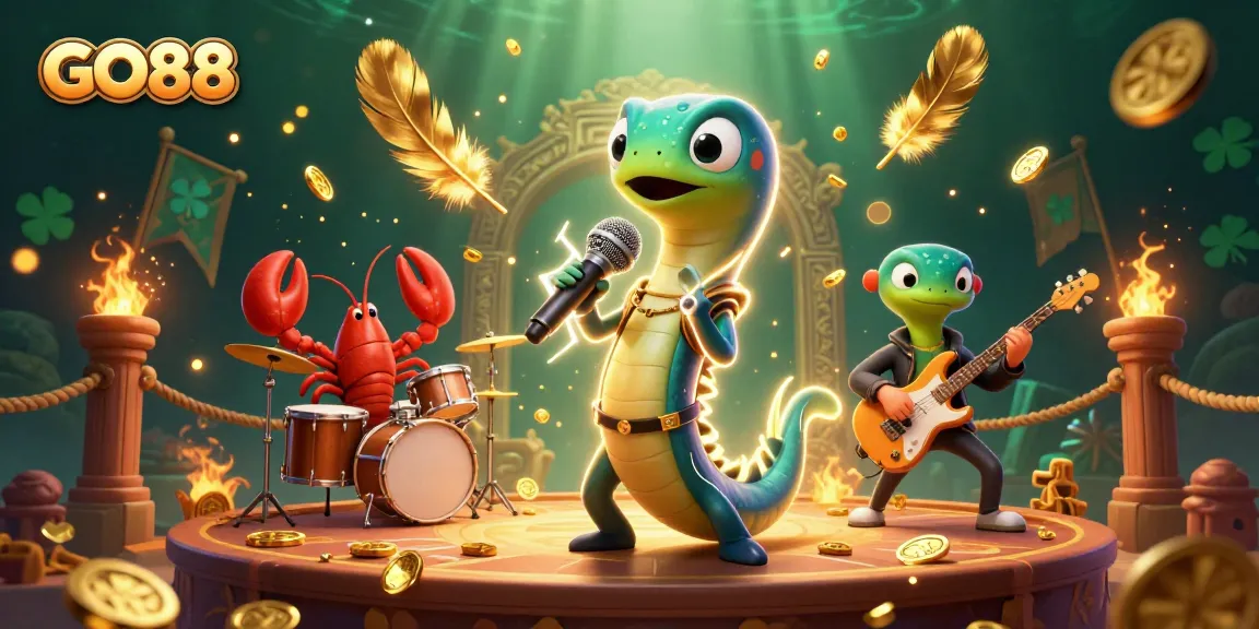 GO88 features an electric eel DJ alongside a lobster drummer and seahorse guitarist in an immersive underwater casino