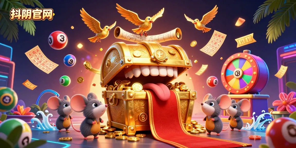 Experience the excitement of 抖阴官网 with a vibrant 3D illustration showcasing dynamic casino elements and features.
