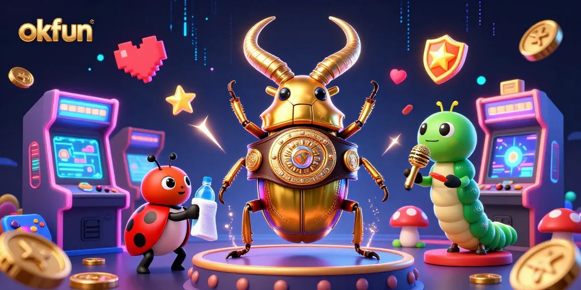 Engage in thrilling gameplay at okfun with colorful characters in a dynamic casino scene full of excitement.