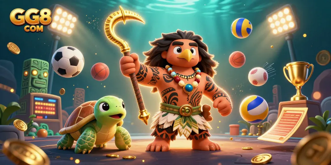 Engage with thrilling gaming adventures at GG88 COM, featuring dynamic sports betting elements and vibrant characters.