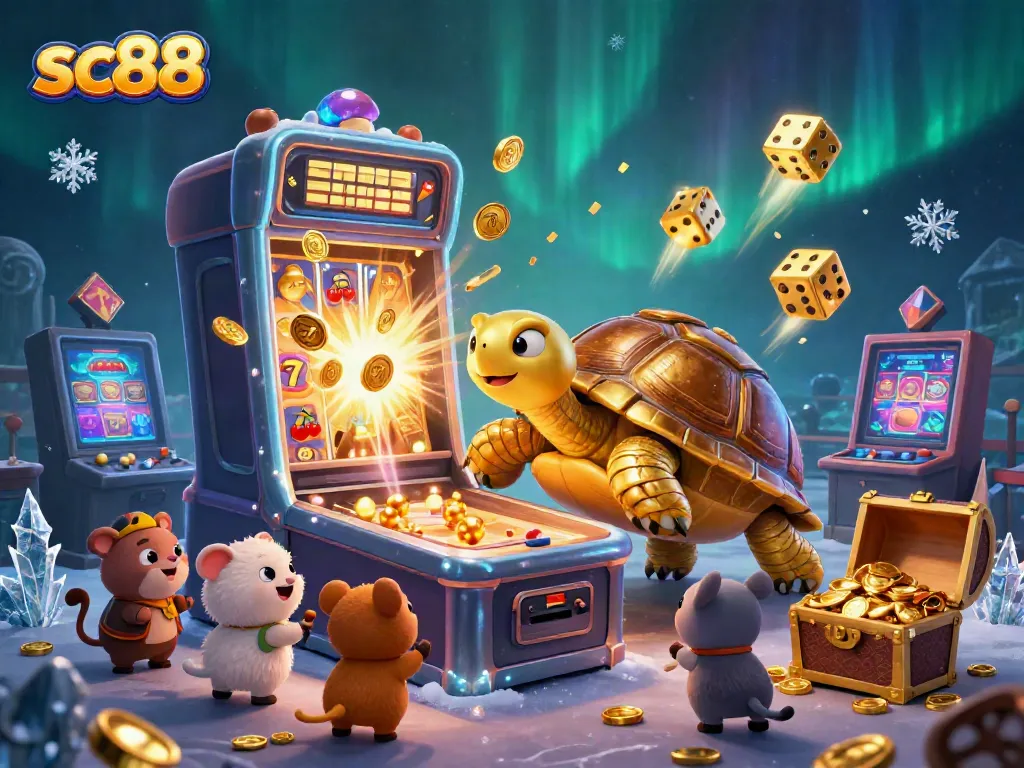Experience thrilling moments at SC88 with vibrant gaming action in an engaging 3D scene.