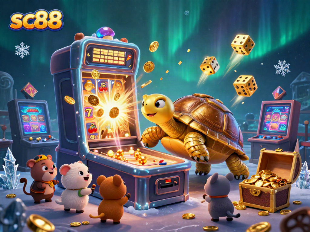 Experience thrilling moments at SC88 with vibrant gaming action in an engaging 3D scene.