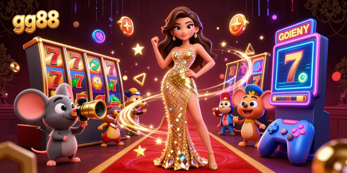 Engage in thrilling slot action at gg88 with dynamic golden reels and vibrant casino elements.