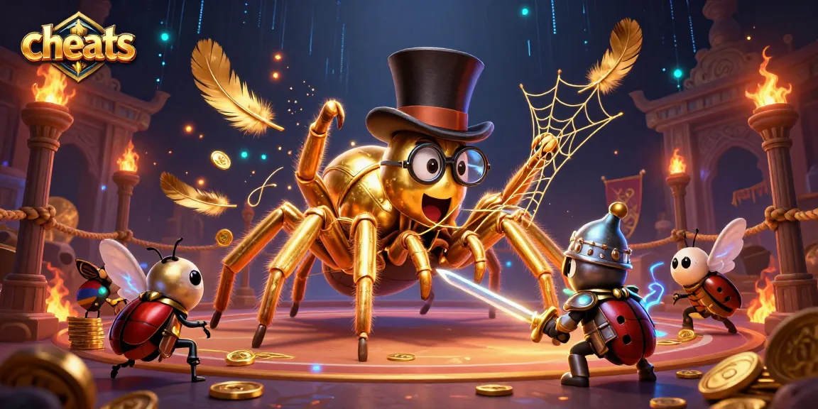 Enhance gameplay with cheats in a vibrant casino-themed scene featuring fantasy characters.