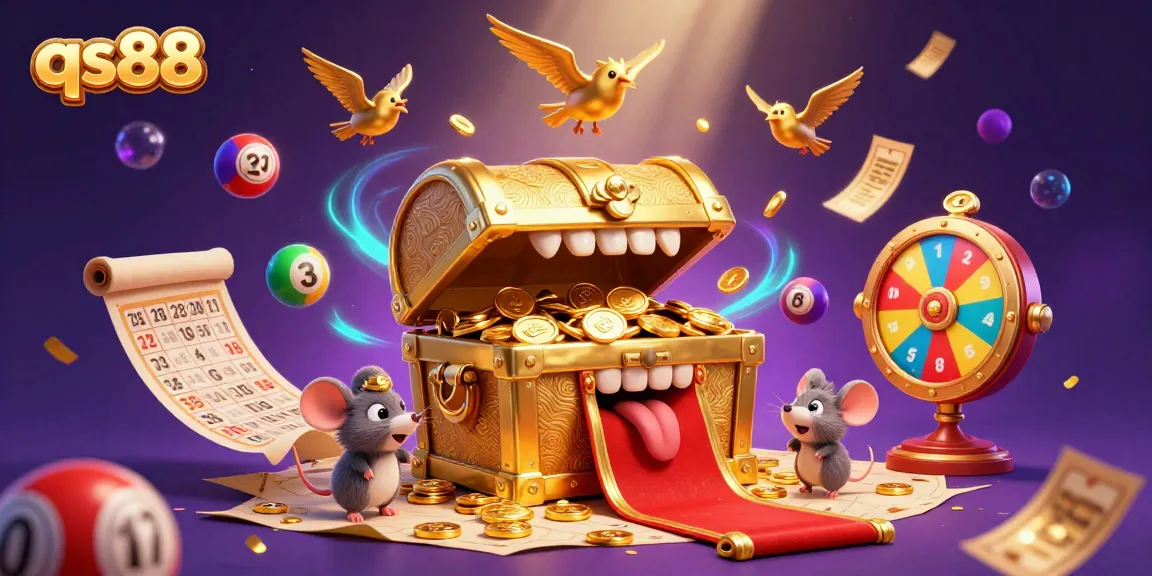 Engage with qs88's thrilling lottery experience, filled with colorful elements and dynamic visuals.