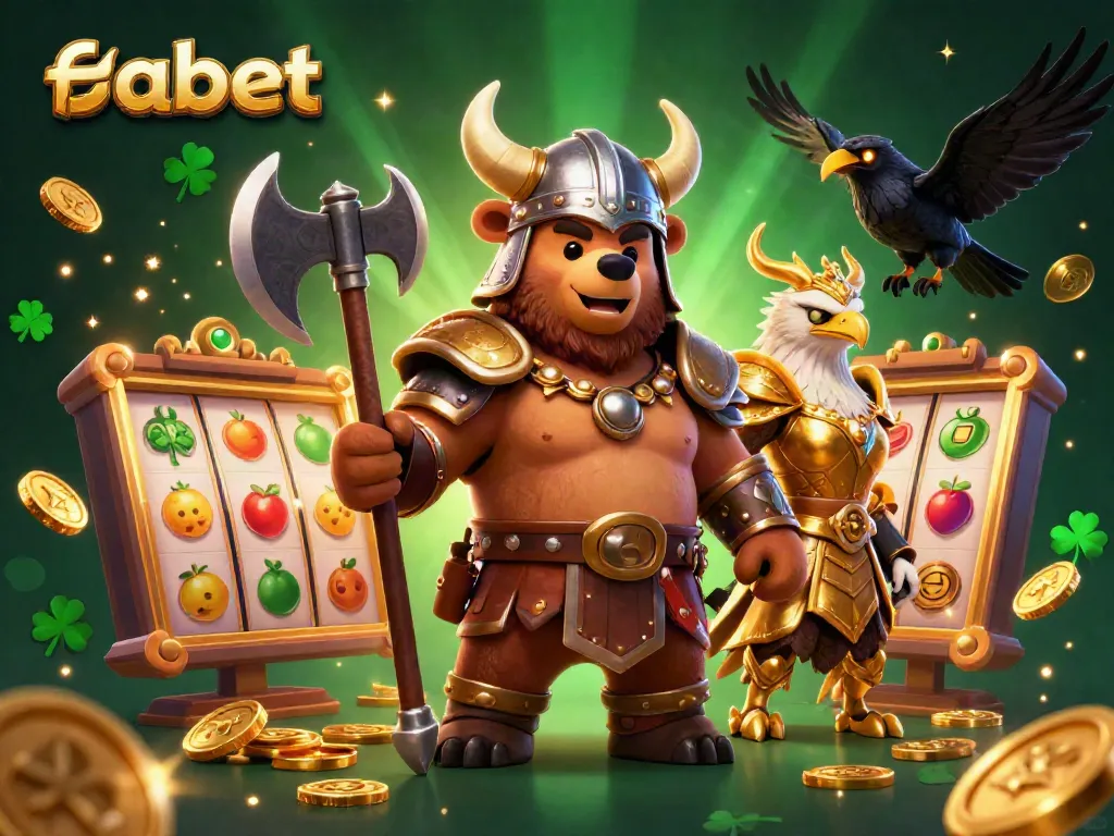 Experience the excitement of fabet's online casino with captivating characters and vibrant slot action.