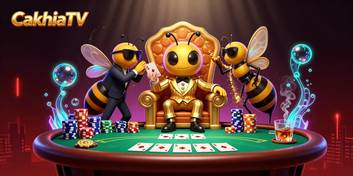 CakhiaTV offers poker action with a bumblebee mob boss and exclusive gameplay features.