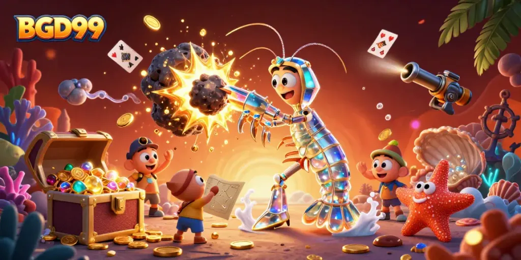 Experience thrilling gaming at BGD99, featuring vibrant 3D casino characters and exciting elements of fortune.