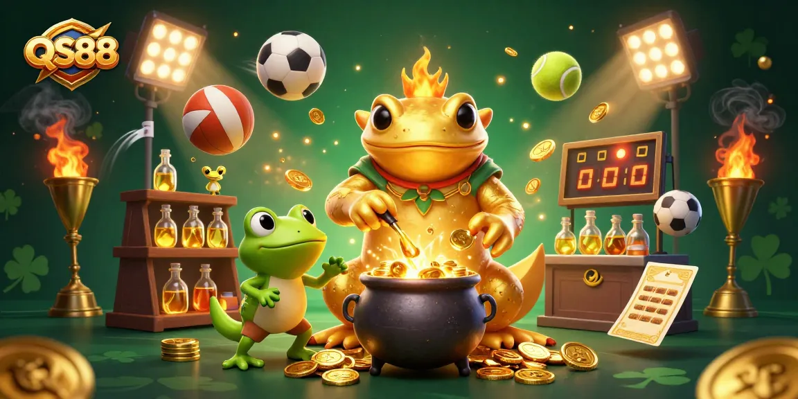 Experience thrilling gaming with QS88 showcasing vibrant 3D characters in a dynamic casino scene.