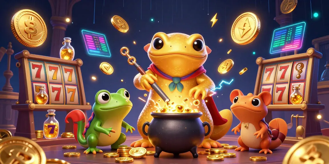Engage in the excitement of S8 with vibrant slots and a magical alchemist transforming gold.