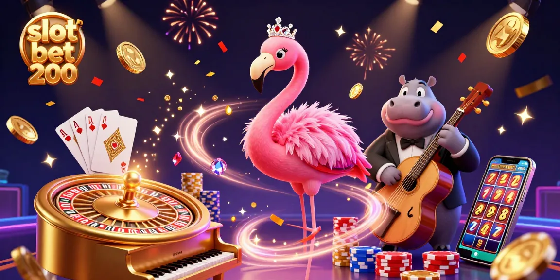 Slot bet 200 menunjukkan kemenangan maksimal di kasino dengan simbol buah dan jackpot.