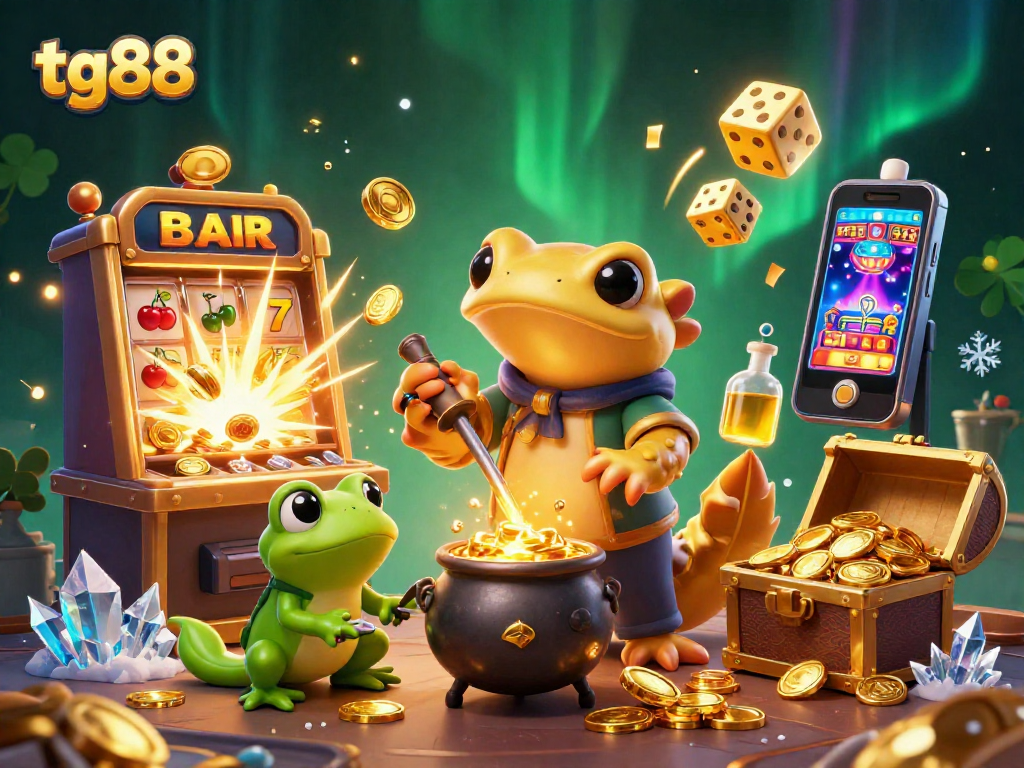 Experience the excitement of tg88 with vibrant casino games and whimsical characters in rich detail.